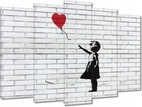 Vászonkép 70x50 Banksy Lány léggömb