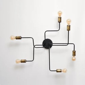 LED Felületre szerelhető csillár TUBE 6xE27/15W/230V