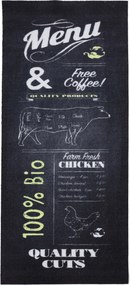 Csúszásgátló szőnyeg Lábtörlő bejárati szőnyeg étkező konyhába 50X150