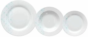 Tognana 18 darabos Étkészlet, Olimpia Web, porcelán, fehér/tengerkék