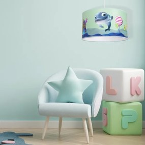 Gyermek csillár zsinóron DOLPHIN 1xE27/60W/230V