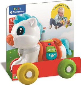Póni Wheely zenélő, húzható készségfejlesztő játék Clementoni