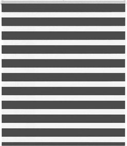 vidaXL zebrafüggönnyel fekete szövetszélesség 125,9 cm poliészter