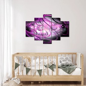 Gyönyörű lila absztrakció képe (150x105 cm)