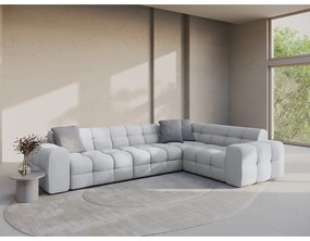 Világosszürke sarokkanapé (jobb oldali-L alakú) Kendal – Micadoni