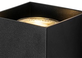 Design négyzet alakú fali lámpa fekete - Sabbir