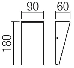 Redo 90021 - LED Kültéri fali lámpa TOKYO LED/12W/230V 3000K IP54 barna