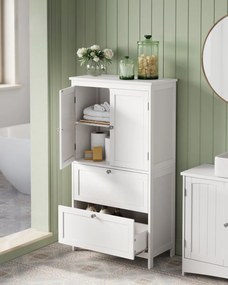 Fürdőszobaszekrény LAVORANO 110x60 cm, fehér