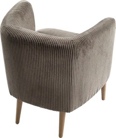 Fotel, szürkésbézs Taupe/bükk, ALIEN