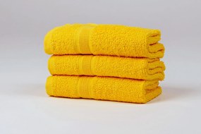 SOFT törölköző 50x90 cm sárga, 100% pamut