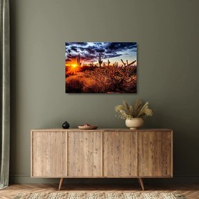 Kép - Arany sivatagi óra (üvegen) (70x50 cm)