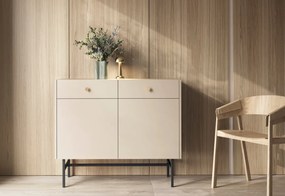 DIMANO komód, 104,4x89,4x39, krém