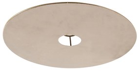 Bársony lapos lámpabúra taupe színű aranyszínű szegéllyel 45 cm