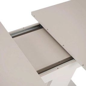 Modern bővíthető étkezőasztal CLARK 120–160 cm kasmír