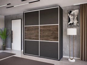 Vantori Tolóajtós Gardrób (Antracit-Concordia) modern