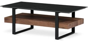 Fekete Márványhatású Luxus Dohányzóasztal. Méret: 120x60 cm. Terhelhetőség: 25 kg. AHG-286