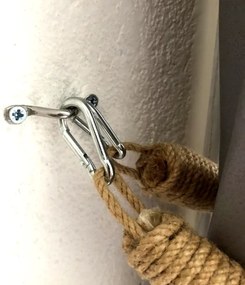 Függöny elkötő BORURAF 60 cm barna