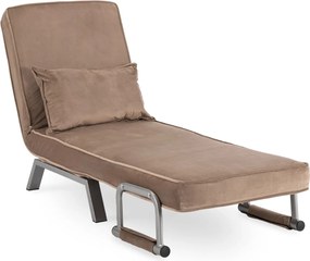 Dönthető fotel bézs bársony kárpittal – BART