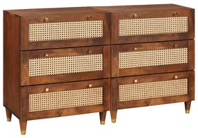 Szófa összeállítás 2 pcs Barna 60 x 33.5 x 75 cm Tömör mangófa