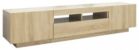 sonoma tölgy színű TV-szekrény LED-lámpákkal 180 x 35 x 40 cm