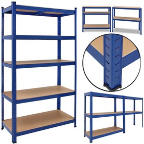 monzana® Polc 180x90x40 cm - kék