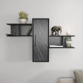 Fali polc Olida - Bendire Black