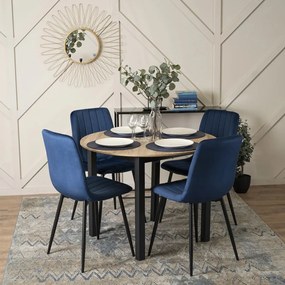 Kerek Étkezőasztal Sonoma Tölgy Színben. TEO 100 cm