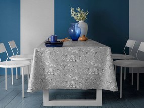 Cerata Abrosz Nem Szőtt Bőrből, Szürke, Virágmintás 130x140