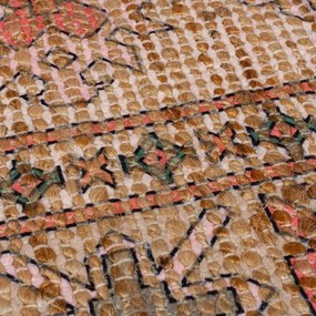 Rózsaszín-terrakotta színű kézi szövésű jutakeverék szőnyeg 160x230 cm Lana Jute – Flair Rugs