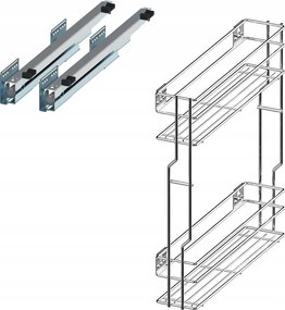 Cargo Oldalkosár 2 Polc Rejs Variant Multi 250MM L450 Jobb Oldali Vezetősín