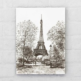 Eiffel-torony Párizsban - Gravírozott 3D falikép