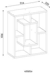 Kisasztal OVIS 64x51 cm fehér