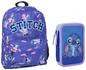 Disney Lilo és Stitch A csillagkutya iskolatáska és tolltartó szett 2 db-os (Blue Rebel)