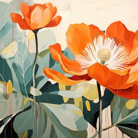 Poszter 70x70cm Élő tájkép