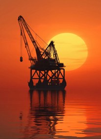 Poszter 20,5x28,4cm Sziluett Ipar