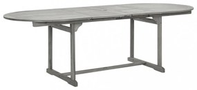tömör akácfa kerti étkezőasztal (160-240) x 100 x 75 cm