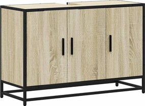 vidaXL sonoma tölgyfa fürdőszobai mosdószekrény 90 x 33 x 60 cm