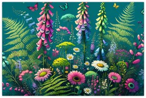 Kép - Mezei virágok (90x60 cm)
