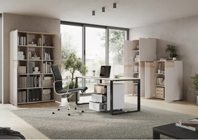 Íróasztal tölgyfa dekorral 80x160 cm Oviedo – Germania