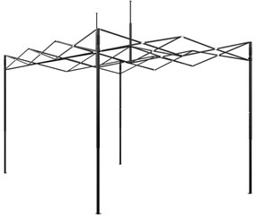 üvegház felugró kerettel - Zöld - 410x280x315 cm - Acél
