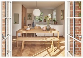 Fehér függőlámpa üveg búrával ø 40 cm Serene – Hübsch