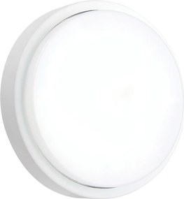 ENDON 78623 ROND Modern Kültéri Fali Lámpa Matt Fehér, Opál LED IP44