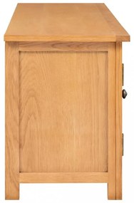 tömör tölgyfa TV szekrény 110x35x44 cm