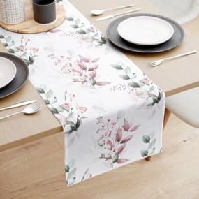 Goldea pamut asztali futó deluxe - zsenge rózsák 20x120 cm