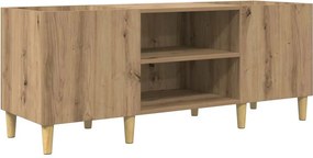 vidaXL Hanglemez szekrény Artisan tölgy 121 x 38 x 48 cm Faanyag