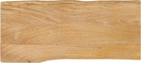 vidaXL tömör mangófa természetes élű asztallap 80 x 40 x 2,5 cm