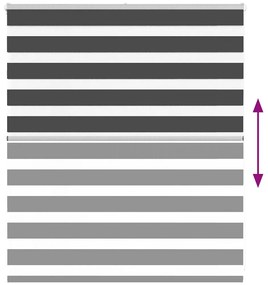 zebrafüggönnyel fekete szövetszélesség 115,9 cm poliészter