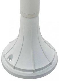 fehér alumínium kerti állólámpa, E27, 120 cm