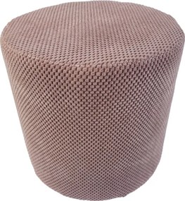 Zefir dot kerek puff Rózsaszín