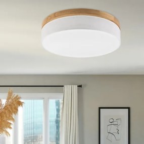 Brilagi - BELLADONNA LED mennyezeti lámpa, LED/36W/230V, átm. 50 cm, fehér/tölgy